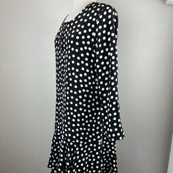 Vintage 80’s Pat Argenti Silk Polka Dot Dress EUC - Picture 1 of 8